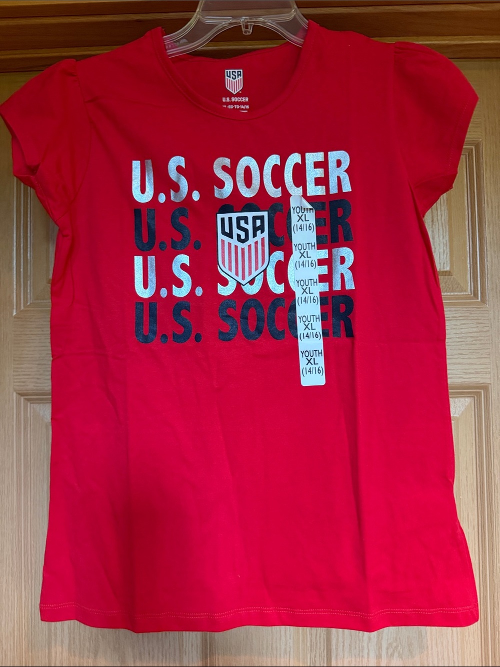 2026 USA Soccer Girl’s Red Graphic Tee